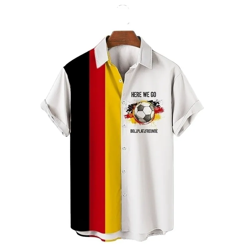 Outdoor-T-Shirts Retro Katar Sommer Herren Fußball Jersey Fan Kultur S World Team Uniform 5XL Fußballspiel Hawaiian Männer W220923