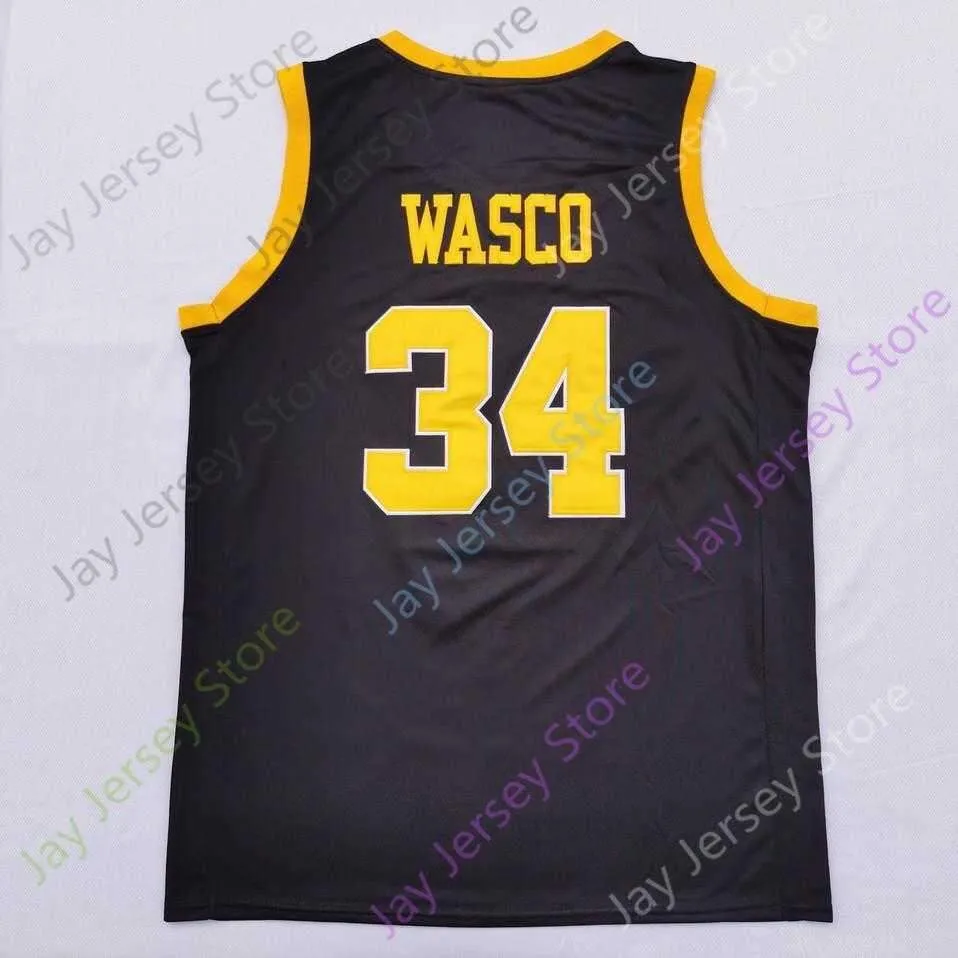 2020 New NCAA UMBC Retrievers Jerseys 34 Wasco College Basketball Jersey Black Size Youth Adult All Stitched Embroidery