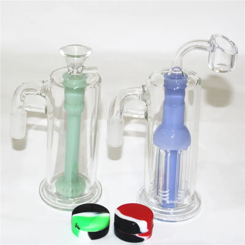 Glass Bong Hookahs Ash Catchers 14mm tjock Pyrex Bubbler Ash Catcher 45 90 graders Ashcatcher Water Pipes