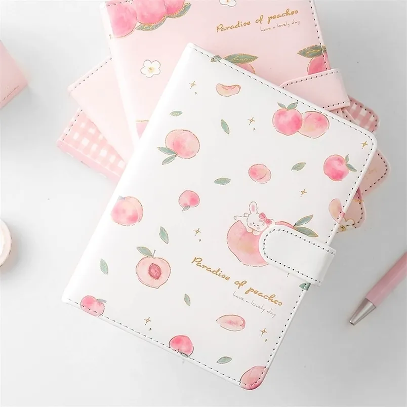Wholesale Notepads Kawaii Pink Peach Diary Cute Planner Book For