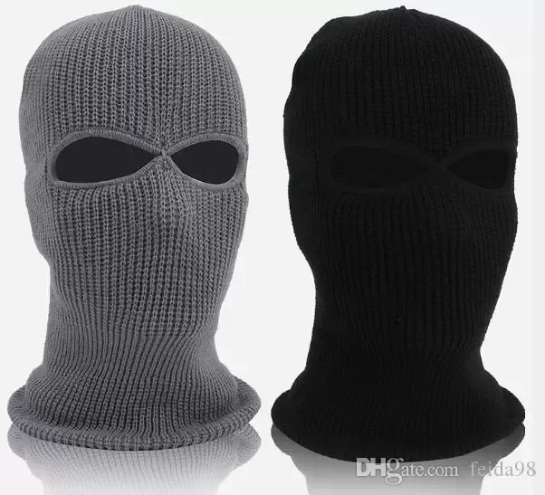 New Army Tactical Winter Warm Ski Cycling 3 Hole Balaclava Hood Cap Full Face Mask Winter Women Men Face Mask Keep Warm In Winte WL1284