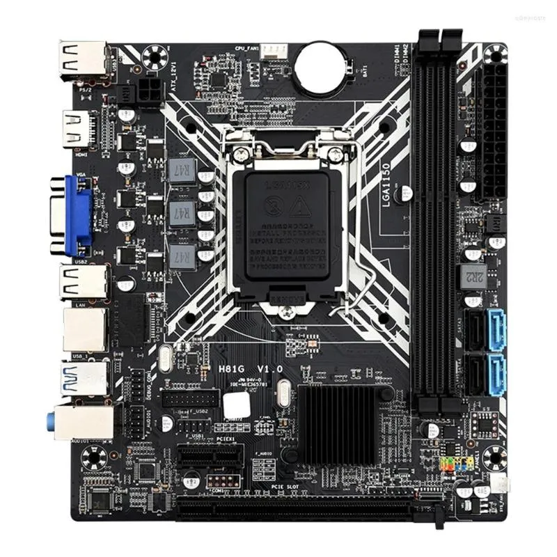 Motherboards H81G Motherboard LGA 1150 M ATX DDR3 Supports 16GB For