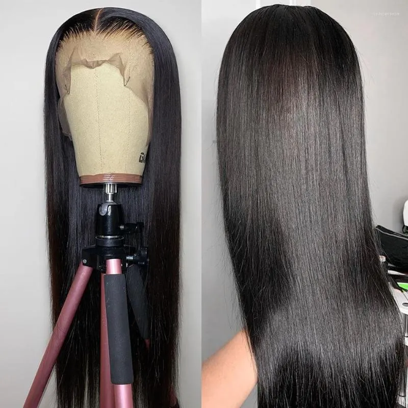 Lace Frontal Wig 13x6x1 Part Human Hair Wigs Brazilian 13x4 Straight Front 4X4 Closure Pre Plucked
