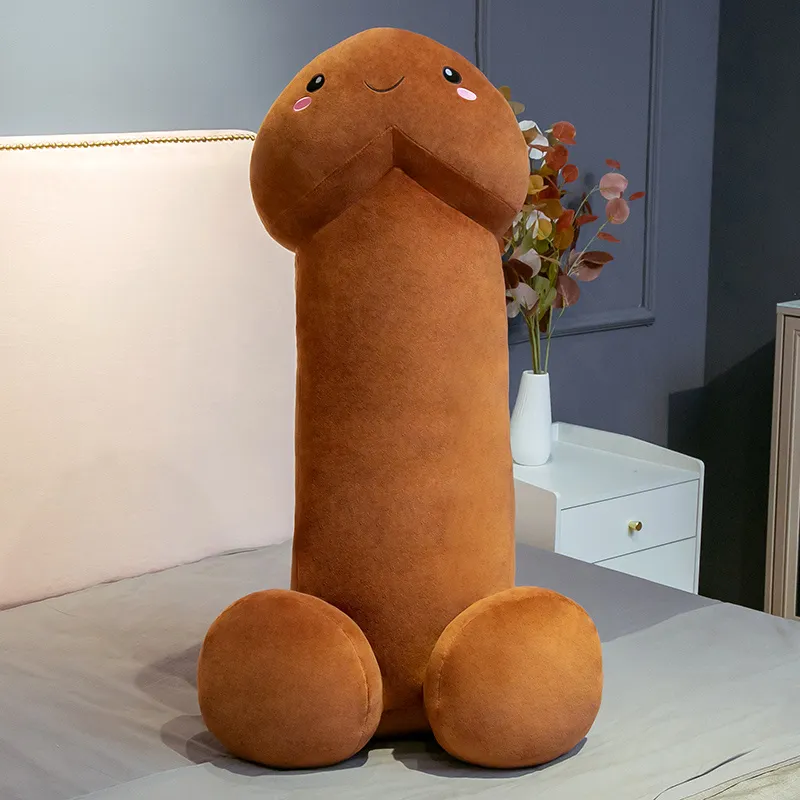 Jouet en peluche drôle de pénis pour garçon, simulation de bite