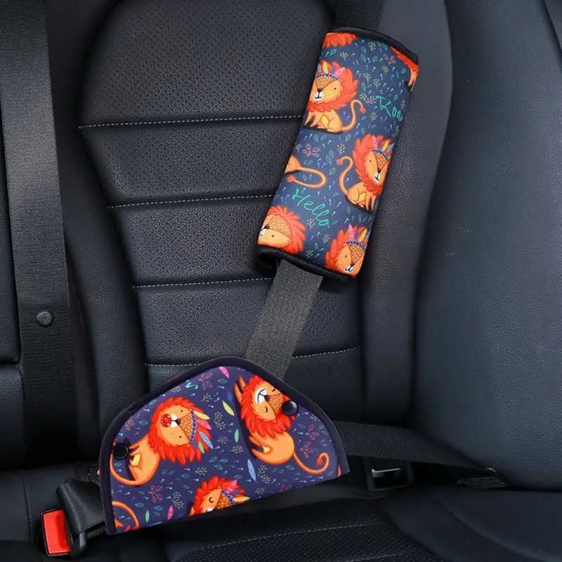 Nouveau support de réglage de ceinture de sécurité de voiture housse de rembourrage de ceinture de sécurité pour bébé enfant enfants Kit de coussin d'épaule de positionneur d'épaule de sécurité Anti-cou