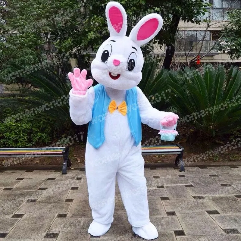 Pâques lapin mascotte Costume Simulation dessin animé personnage tenues Costume adultes tenue noël carnaval déguisement pour hommes femmes