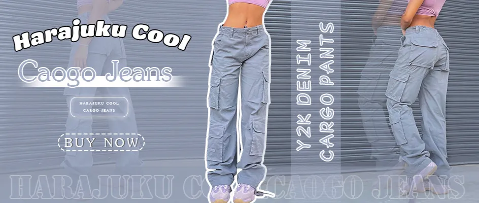 Comprar Pantalones Cargo Vintage de gran tamaño para mujer, ropa de calle  holgada, ropa de trabajo, vaqueros de cintura alta, pantalones de pierna  recta ancho, estilo Y2k