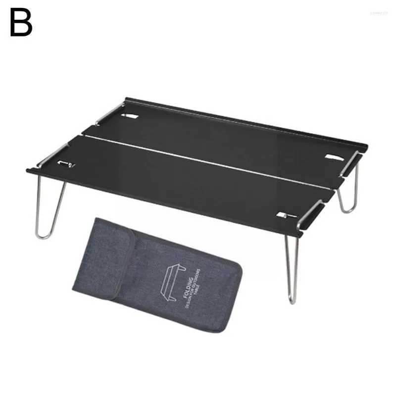 Camp Furniture Folding Camping Table For Hiking Steel Portable Tourist Picnic Mini Desk Outdoor BBQ Product Z5D4