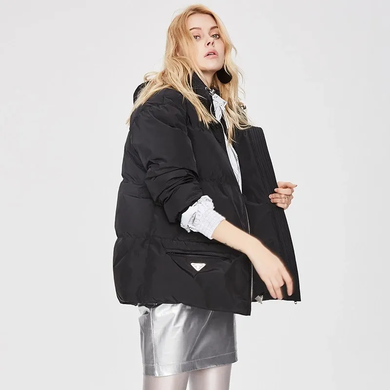 Zimowe damskie projektant kurtki na zewnątrz sporty sporty biały kaczka wiatrówka wodoodporna Wodoodporne parki lekkie Keep Fashion Fashion Coat Capsule Chleb kurtki 111ew