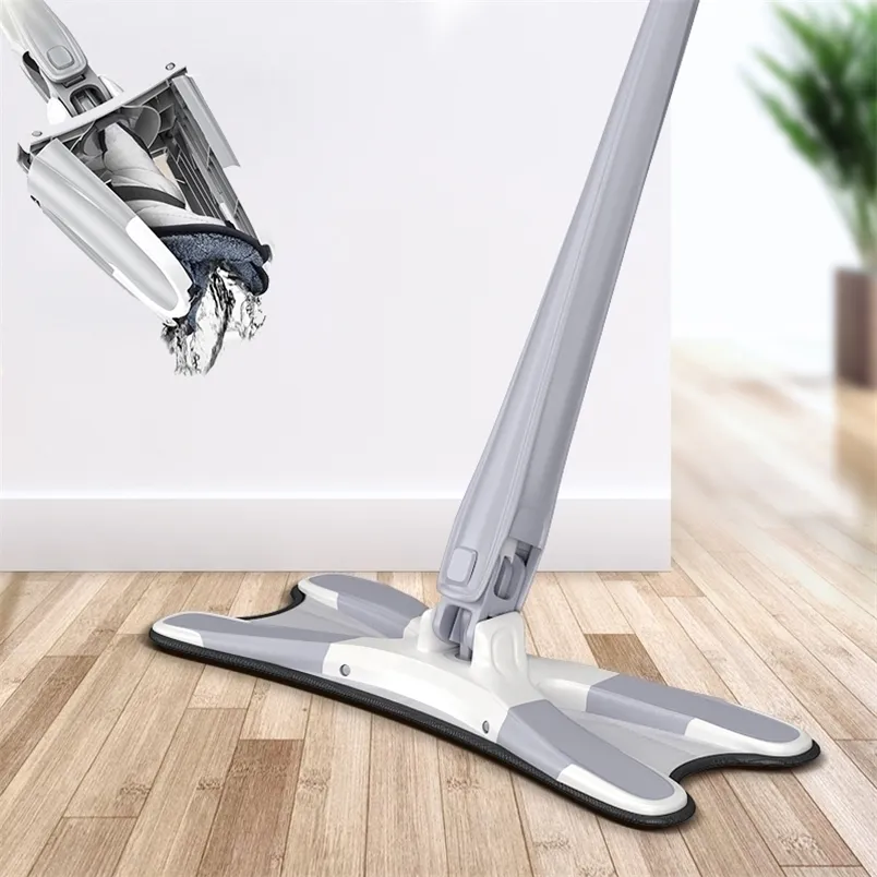 Mops X-type Floor con 3 cuscinetti riutilizzabili in microfibra Piatto a 360 gradi per la casa Sostituisci gli strumenti per la pulizia della casa senza lavaggio a mano 220927
