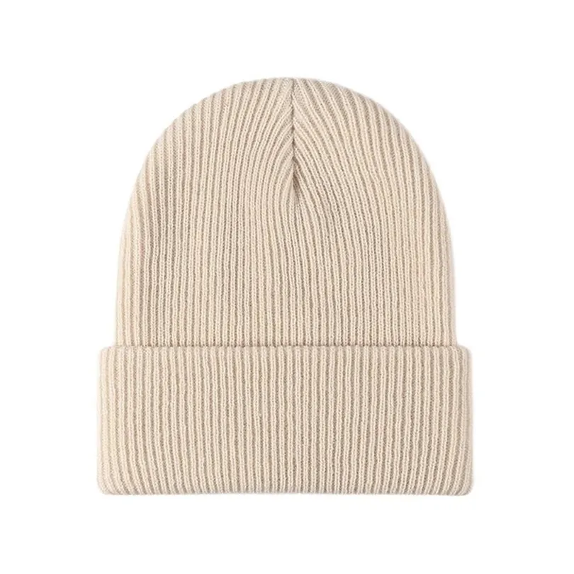 Beanieskull Caps Женщины мужчины осень зима теплая шапка с твердым цветом мужской эластичный вязаный вязаный крючок шляпа для женщин 220927