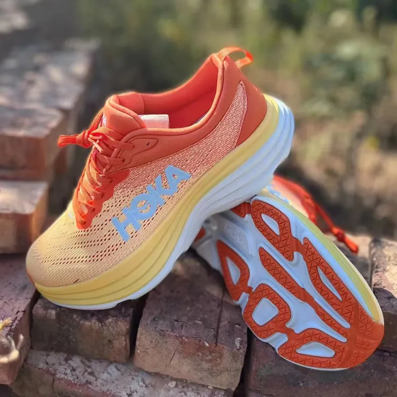 OG Hoka One Bondi 8 حذاء رياضي احذية الجري أحذية رياضية ممتص الصدمات الطريق موضة رجالي نسائي مصمم نساء رجال Clifton 8 مع حجم الصندوق