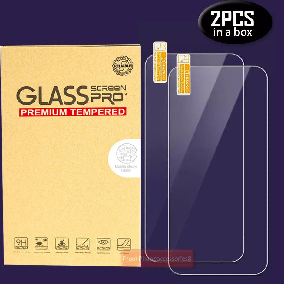 2 Pack 2.5D Glass Best Phone Glass Protector For IPhone 15 11 Pro Max