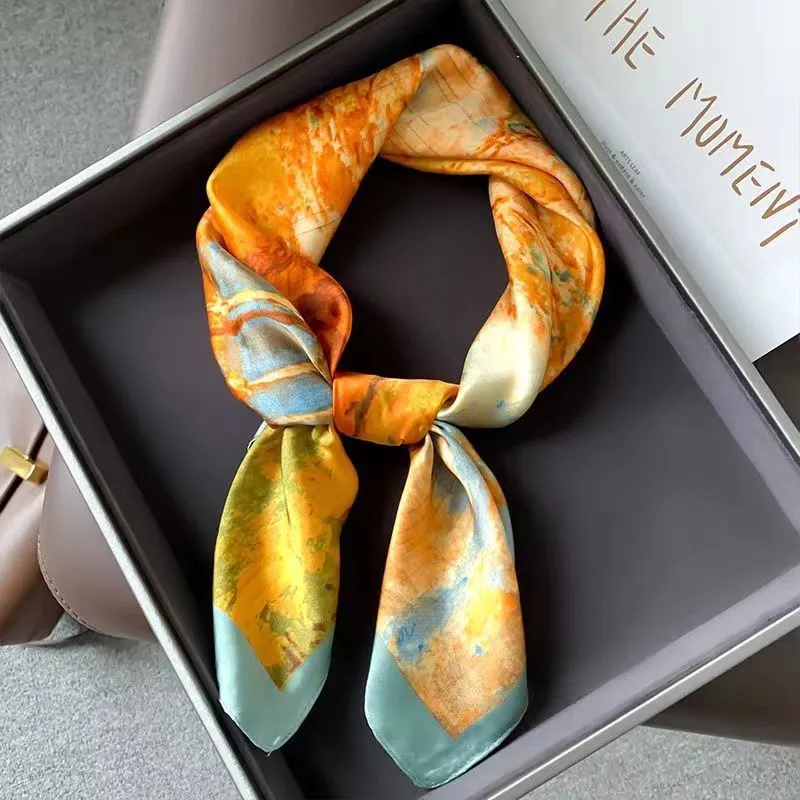 DHgate.com:Womens Silk Scarf, Versatile Thin Shawl, Spring
