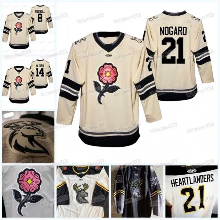 Gla MitNess ECHL Iowa Heartlanders 2022 Prairie Rose Alternate Third Jersey Ice Hockey Jersey Custom Any Number And Name Womens Youth Alll Stitched