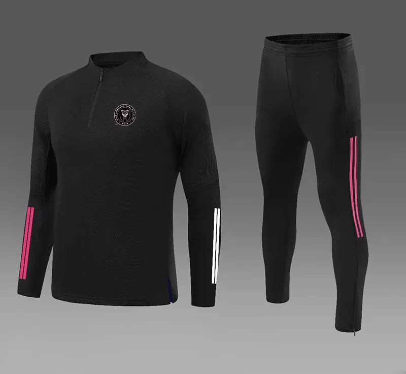 Inter Miami CF Survêtements pour hommes automne et hiver costume d'entraînement de loisirs en plein air enfants jogging costume de sport de loisirs costume de maison