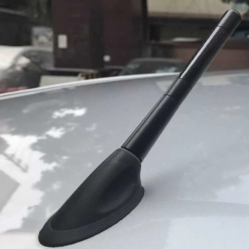 Antenne Voiture Courte 3 Cm - Alliage D'aluminium Noir - Compatible Avec De Nombreux Modèles (Alfa, Dacia, Ford, Etc.)