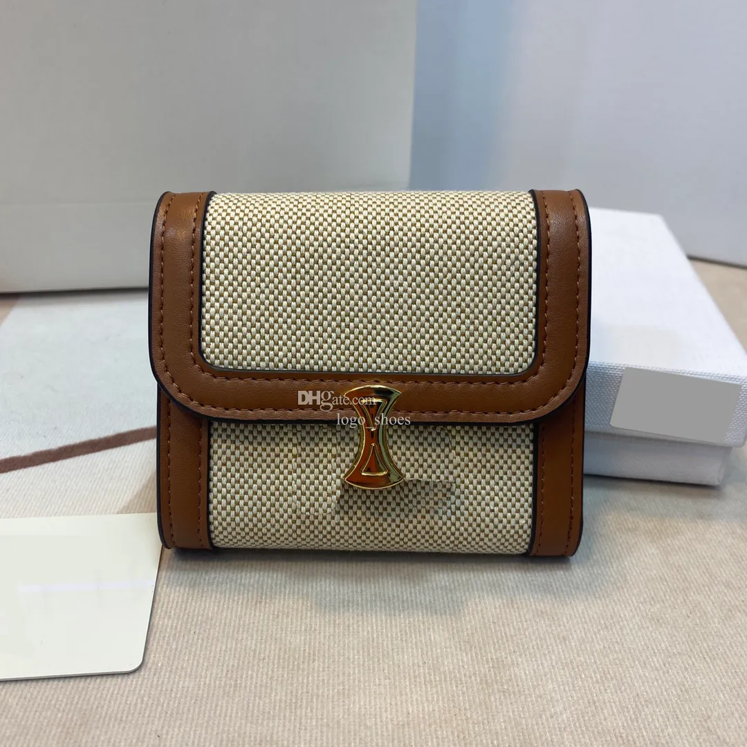 クラシックパターンバックルウォレットデザイナーカードコインホルダー財布女性織りインテリアスロットポケットハンドバッグ財布