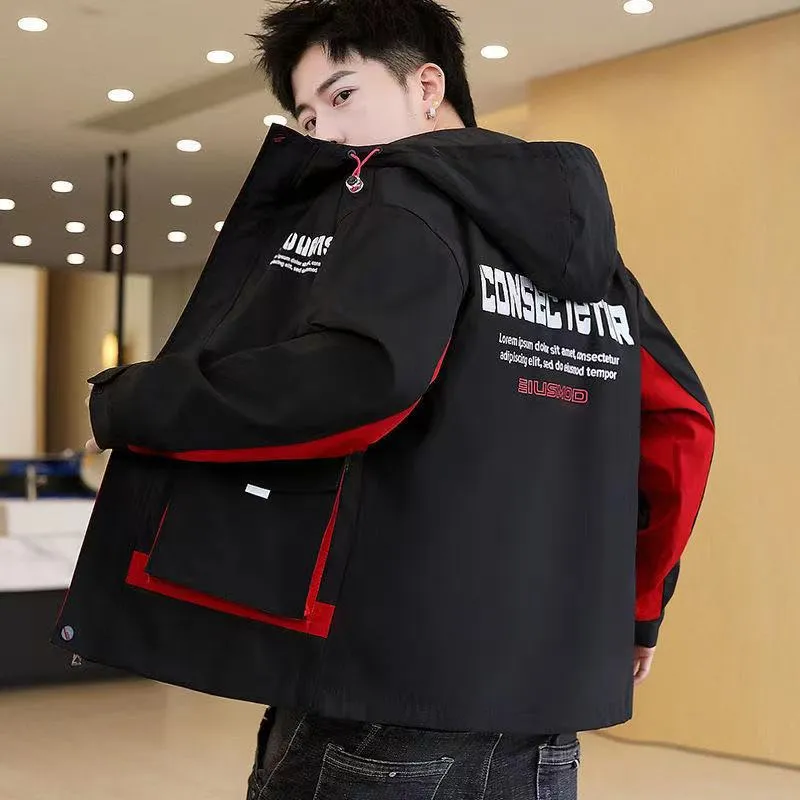 2022 Autumn Mens Korean Logo Printed Casual Casual Jackets
