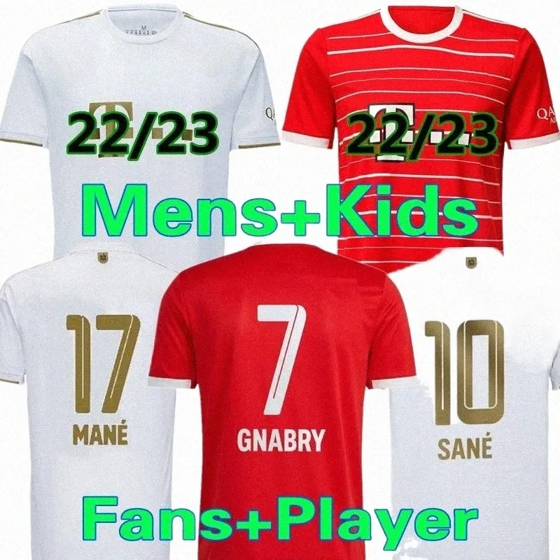 Soccer Sets/Tracksuits lewandowski MANE Soccer Jerseys 22 23 Fan Player Version SANE GORETZKA COM 0926#
