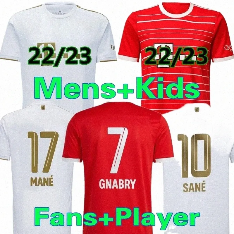 lewandowski MANE Soccer Jerseys 22 23 Fan Player Version SANE GORETZKA COM 95sr#