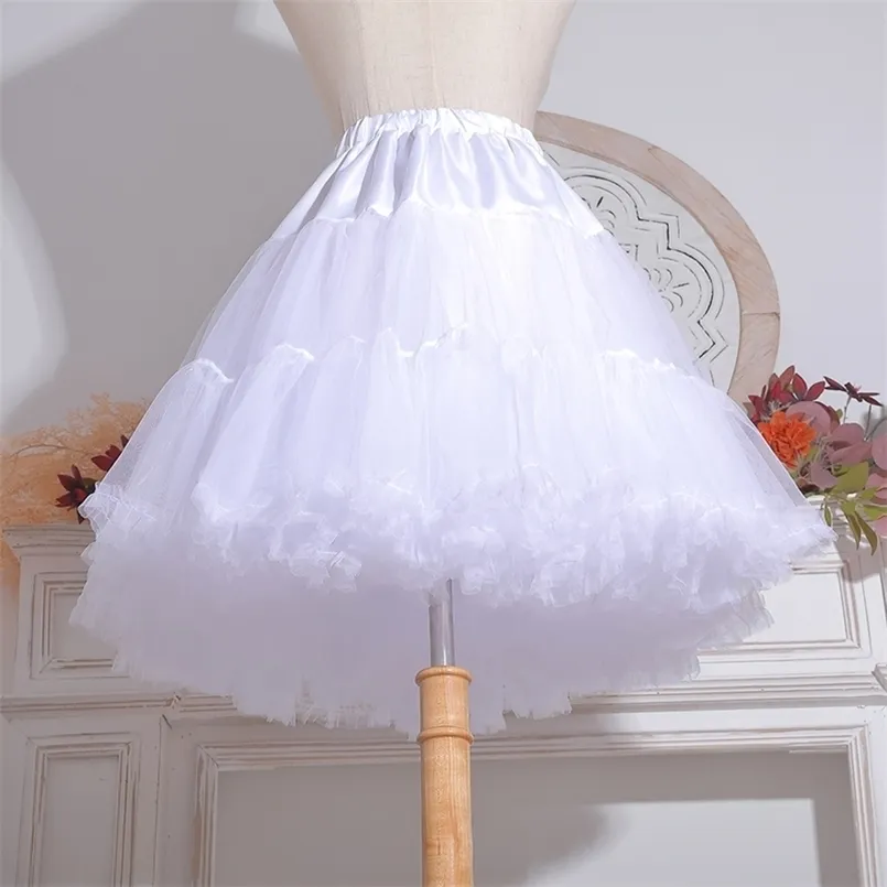 Skirts support Lolita cloud boneless soft mesh skirt white petticoat puff 220924