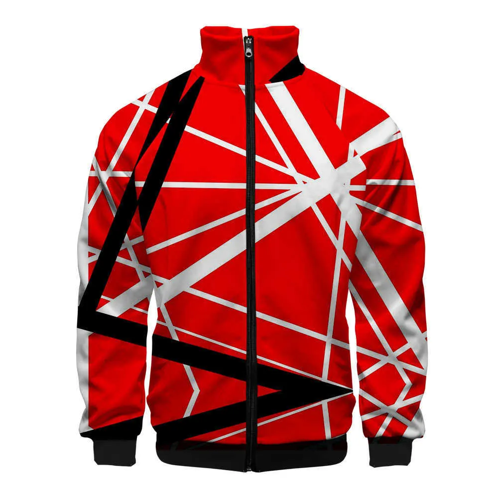 Kurtki męskie 2020 Eddie van Halen Jacket Men/Women Comics Windbreaker 3D Printed Casual Street Jacket Autumn Spring Clothing T220926