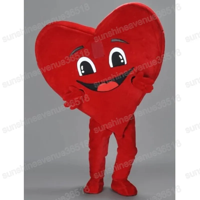 Halloween rouge amour coeur mascotte Costume thème animal personnage carnaval taille adulte Fursuit noël robe de fête d'anniversaire