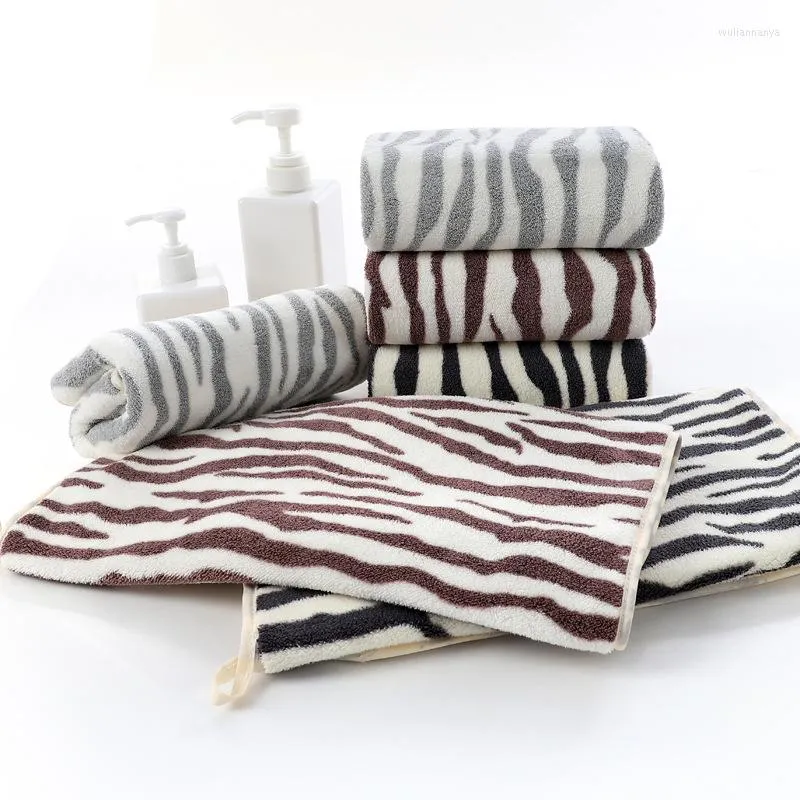 Zeepgerechten verdikken microfiber badhanddoek handdoek handdoek handdoek creatief mode zebrapatroon hand handdoeken comfortabel huishouden