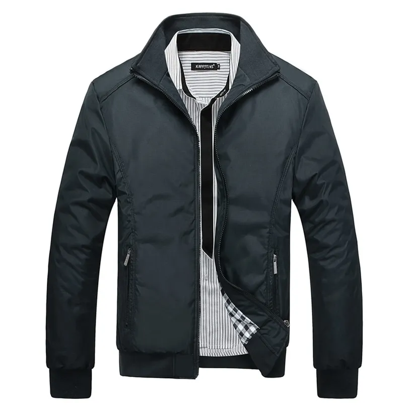 Мужские куртки Quality High Mens Jackets Men Casual Jacket Cloats Spring Rigation Slim Compet для мужской оптом плюс M7XL 8xl 220927