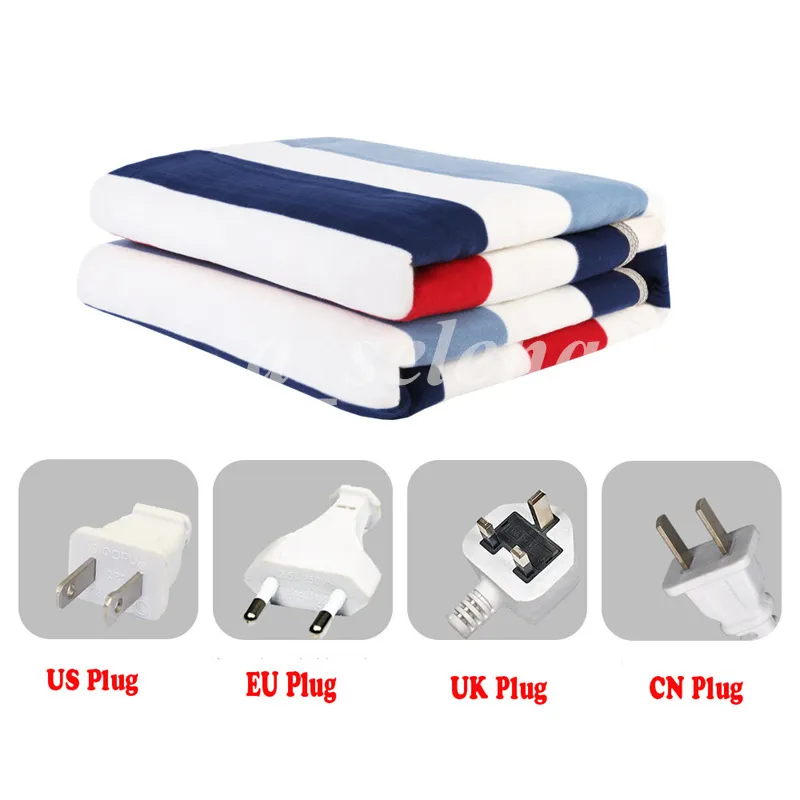 Home Textile Winter Electric Blanket Thicker Heater Double Body Warmer Blankets 150x80cm 150x120cm 150X80cm Heated Thermostat Heating Pad US UK EU Plug