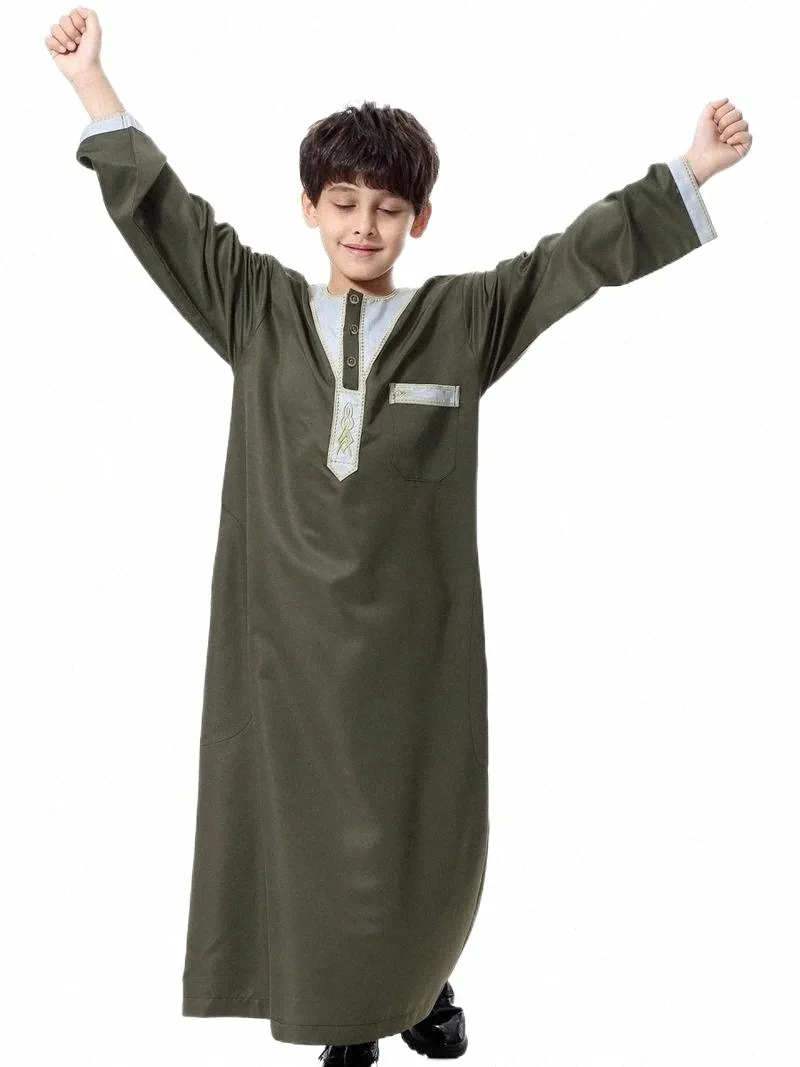 터키 무슬림 어린이 아바야 jubba thobe kimono boy thobe thawb caftan for islamic clothing long robes dress dubai arrab 75cj#
