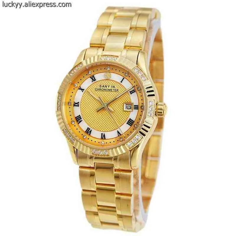 reloj Datejust Day-Date designer watch Famous Stainless Steel Gold Couples Watch Automatic Mechanical Sapphire Crystal Bracelet Clock A3036RTY