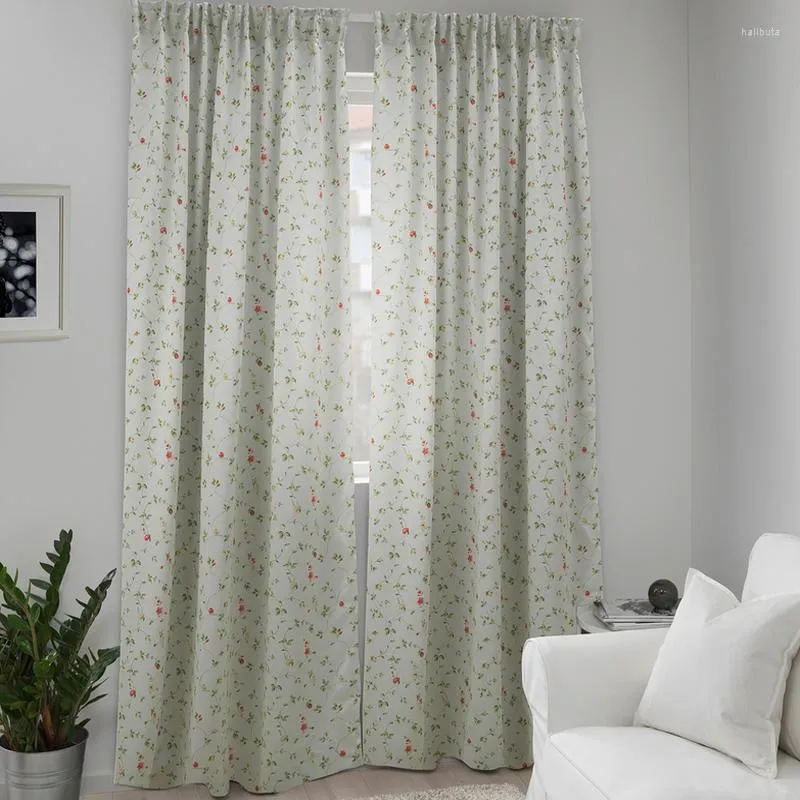 Curtain Shading Two Light Beige 1.45x2.5m Living Room Modern Print