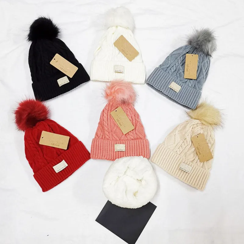 Australia diseñador sombreros tejidos de punto de invierno gorro de vellón mujeres chicas de calavera de calaveras de chorro