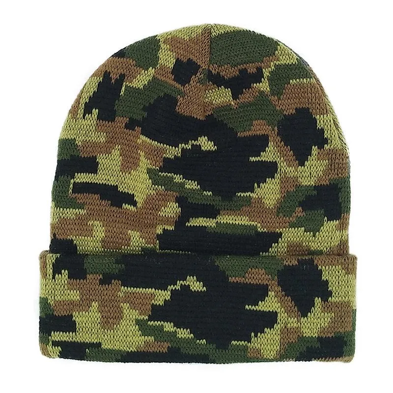 Camo Beanie Caps Sport Strickmütze Heimtextilien Männer und Frauen kalt warme Mütze RRB16081