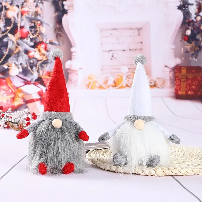 Christmas Decorations Solid Color Bearded Faceless Home Ornaments Deco Creative Office Gifts