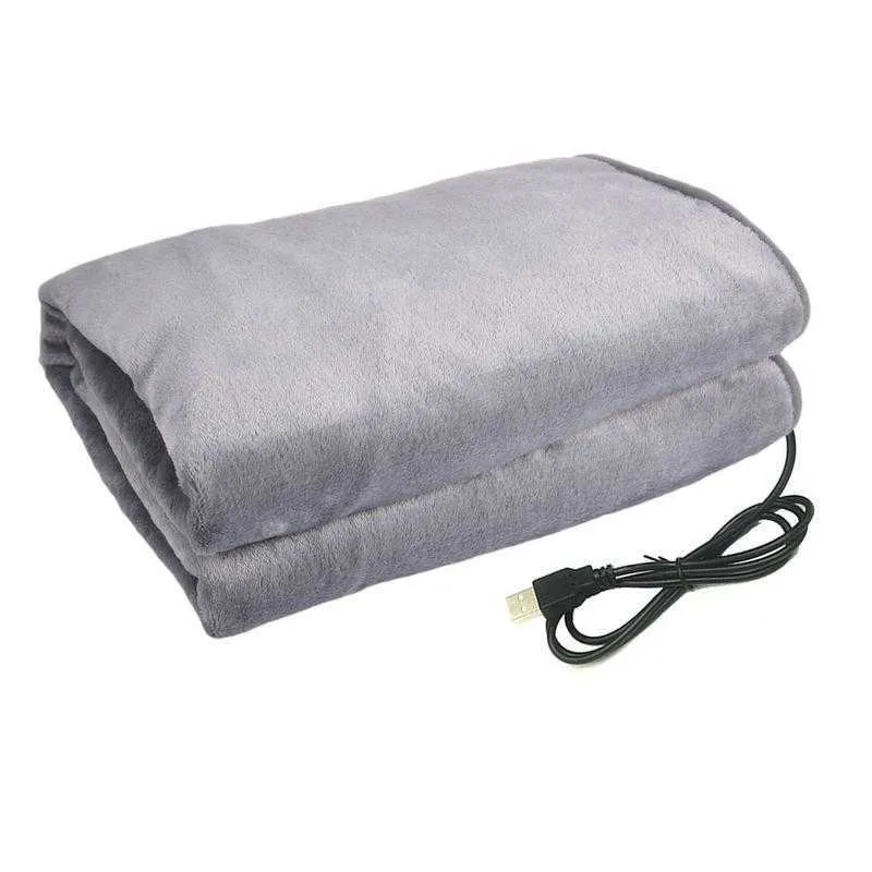 Cobertor USB Electric Winter Aquecimento quente xale colchão lavável vestível macia para o escritório de carro y2209