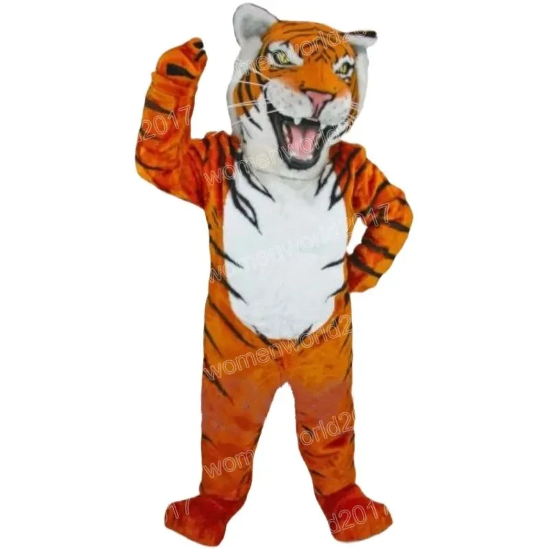 Halloween Tiger Mascot Costulat Symulacja Kreskówka Stroje Postacie garnituru dla dorosłych strój Bożego Narodzenia Karnawał fantazyjna sukienka dla mężczyzn kobiety