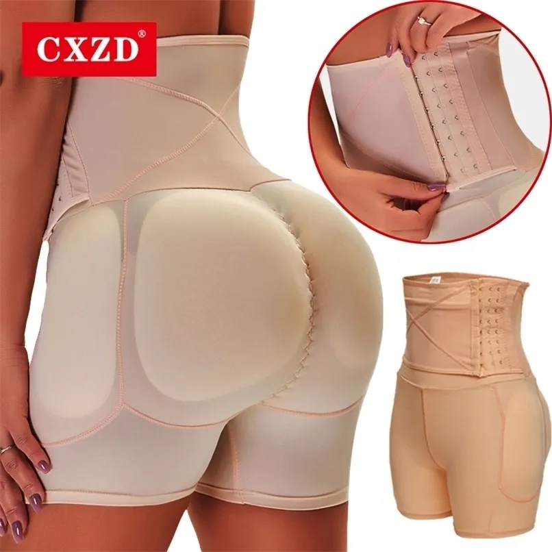 Women's Shapers CXZD High Waisted Waist Trainer Shapewear Body Tummy Shaper Fake Ass Butt Lifter Booties Hip Pads Enhancer Booty 220928