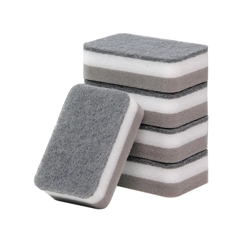 20/Dishwashing Sponges Kitchen Magic Clean Rub Pot Rust Focal Stains Sponge Removing Kit Cleaning Brush Sponges Household Scouring Pads