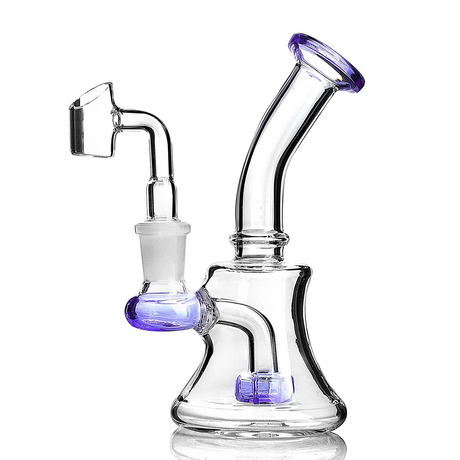 Mini dab rig Water pipe glass 14mm joint banger pipes bubbler for