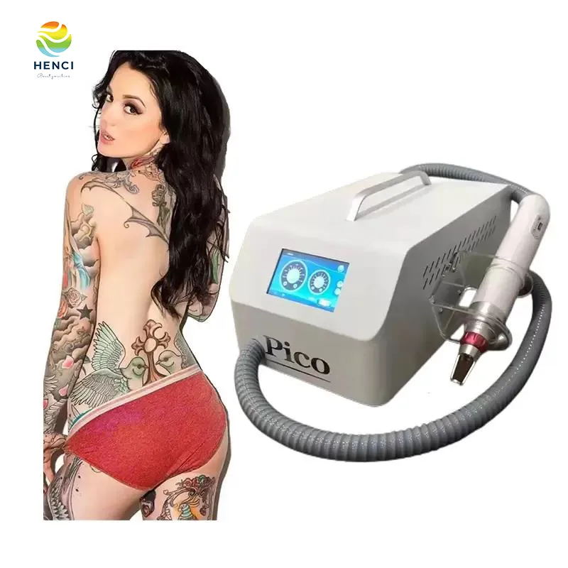 Removedor de tatuagem não invasivo 532nm 1064nm 1320nm Pico a laser Remoção de rugas para a pele de rejuvenescimento Máquina de beleza com o switch q
