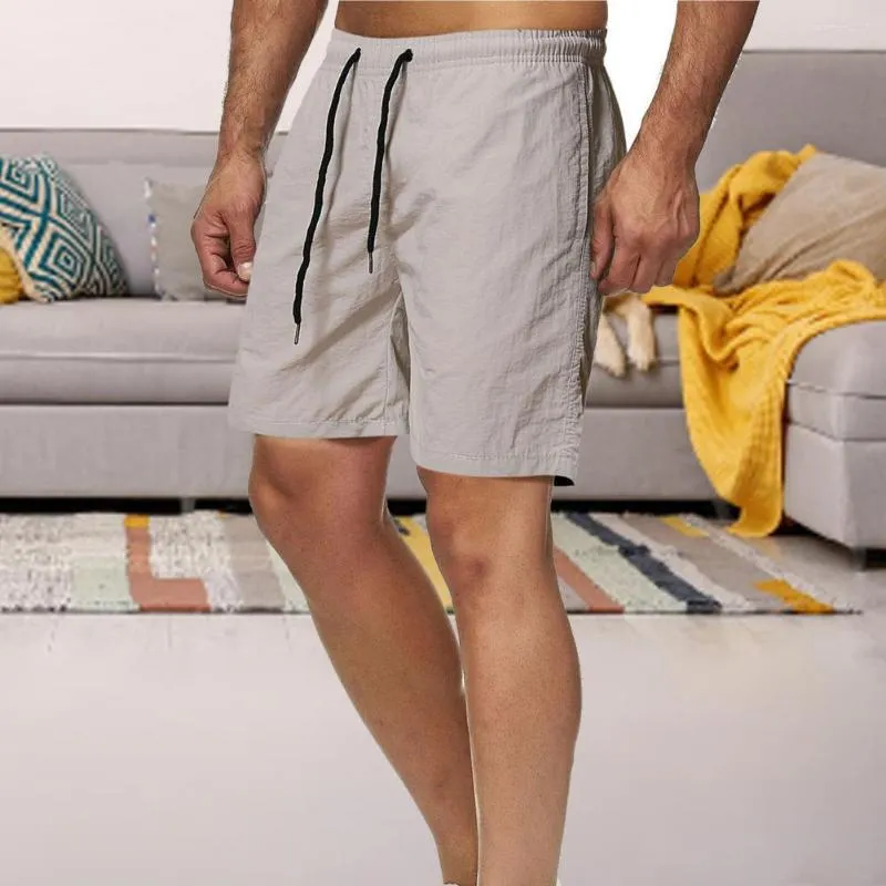 Herr shorts sommar mode mitt stigande män fitness fickor för hemmet