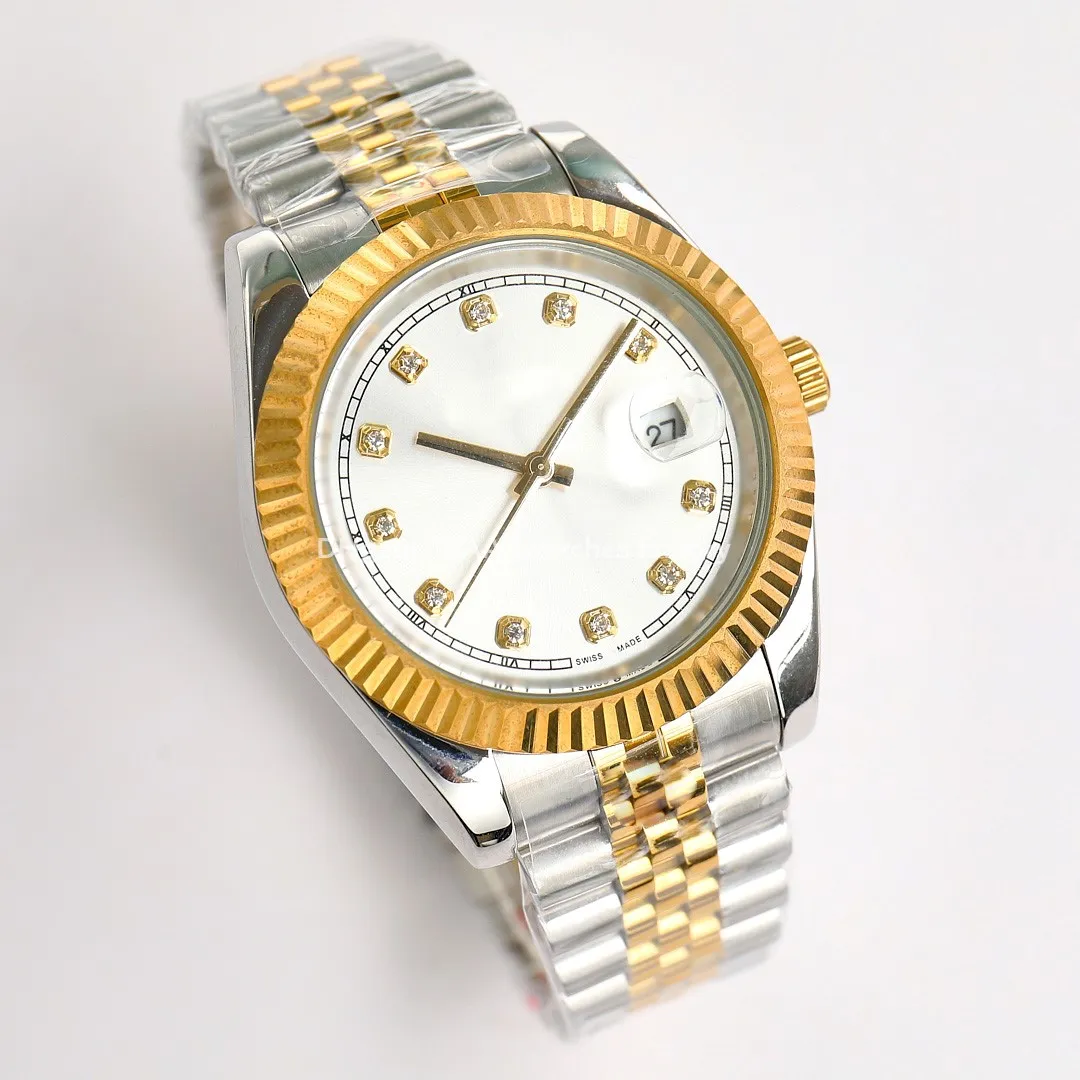 Luxury Sport Mens Watch Montre Reloj Hombre Datejust 36 41mm Gold Women Designer Watches Automatic Mechanical rostfritt st￥l Sapphire Glass Diamond Wristwatch