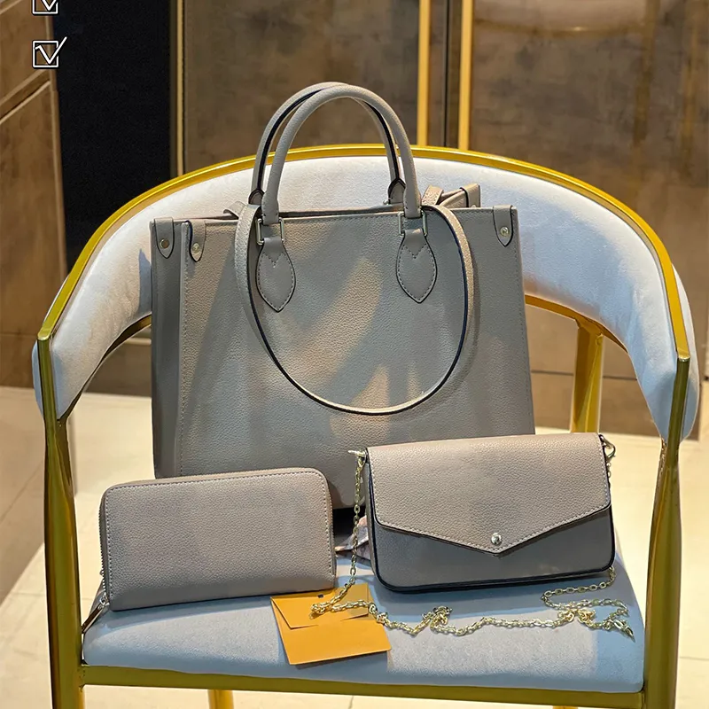 ONTHEGO handbag WOMEN leather luxury designers shoulder bag Totes Wallet purse