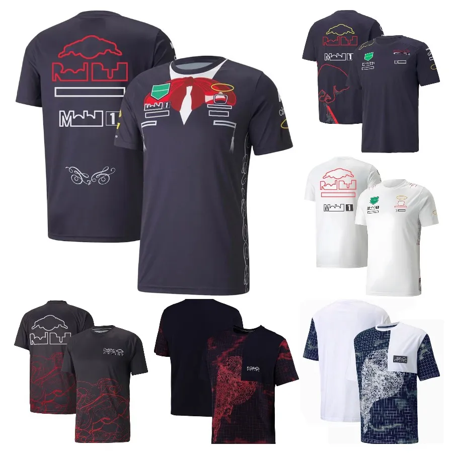 2023 T-shirt da pilota di Formula 1 Estate Nuova T-shirt da F1 Maniche corte Tuta da corsa per squadra Jersey Fan Moda Top oversize