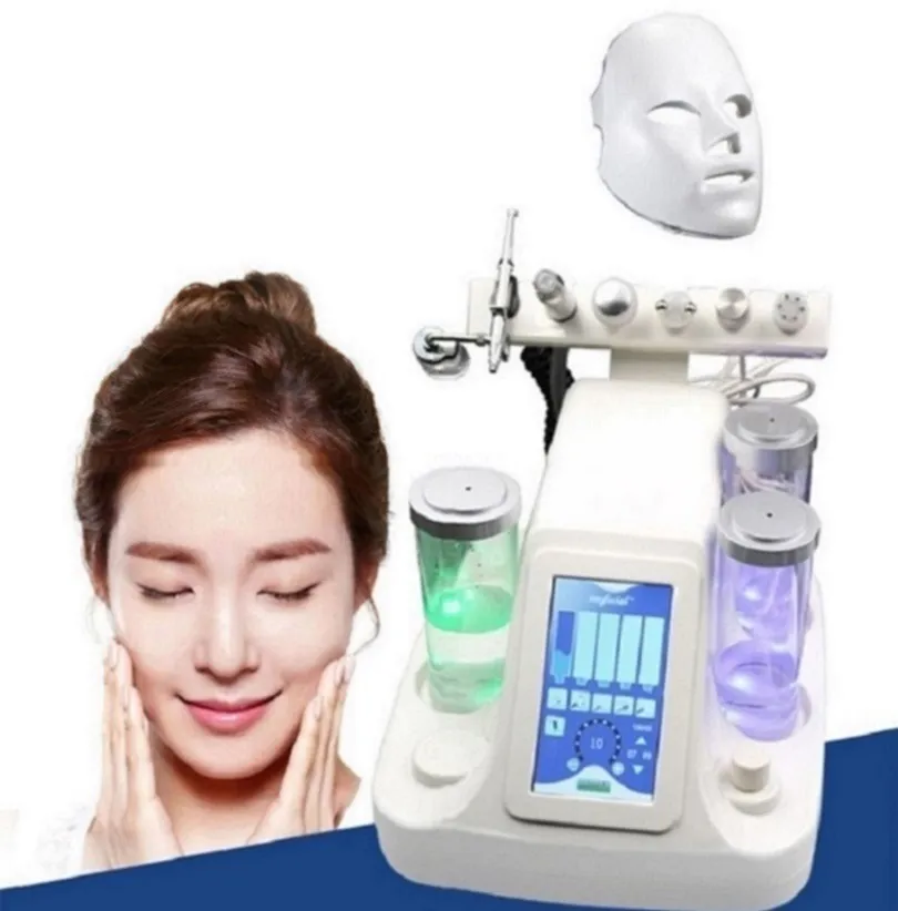 Multi-Functional Beauty Equipment 7 in1 Water facial Dermabrasion PDT Mask Oxygen Jet Cold Hammer BIO Face Lift Ultrasonic Machine Hydro Peeling Equipments