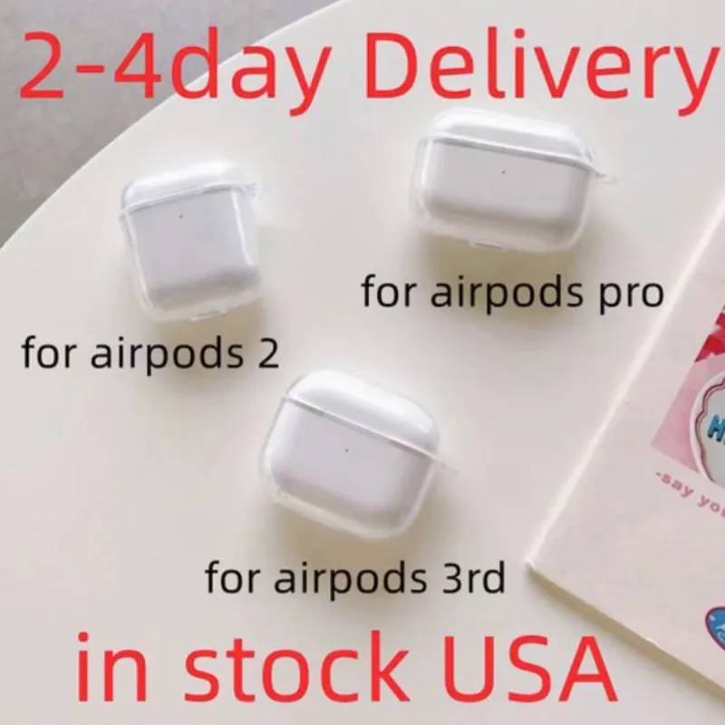AirPods Pro Protective Covers ForairPods 1 2 3 Forbluetooth 상자 헤드셋 세트 투명 쉘