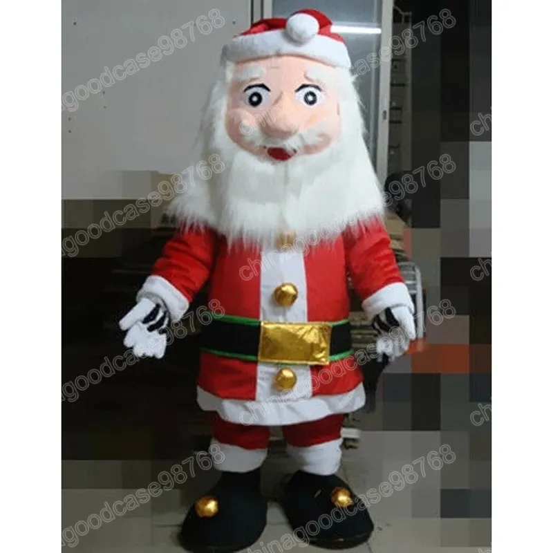 Prestazioni Costume della mascotte di Babbo Natale Vestito da festa di fantasia di Natale di Halloween Vestito da personaggio dei cartoni animati Vestito da carnevale Unisex per adulti